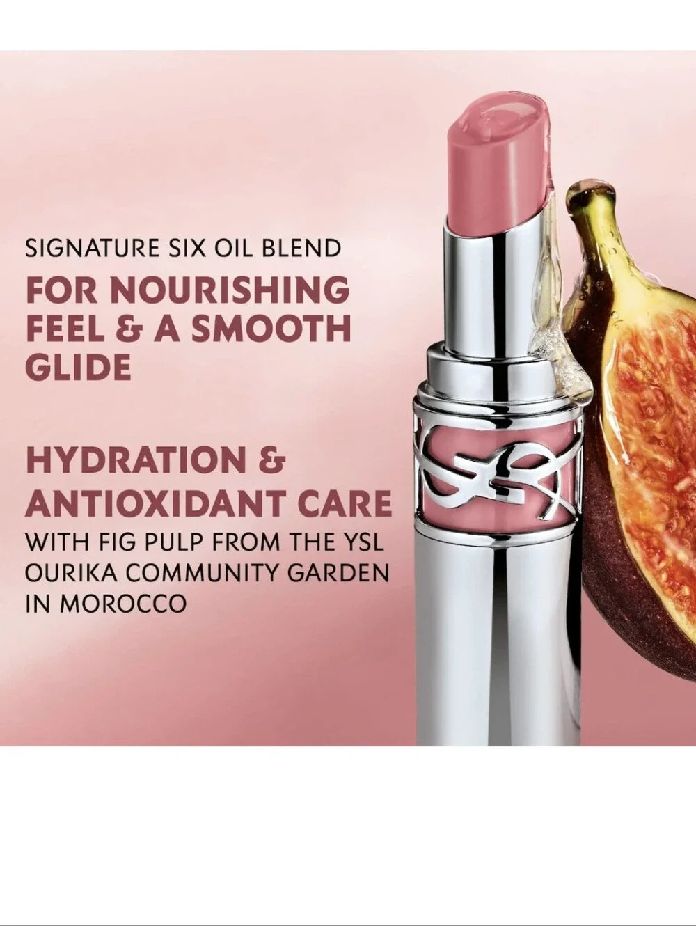 YSL Loveshine Lipstick Rosewood Blush (201 Warm Nude Pink), .04oz (TS), NIB